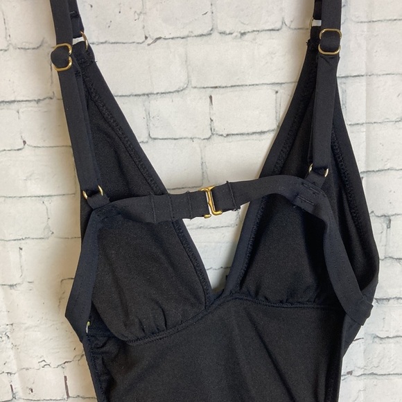 BEACH by Melissa Odabash open back one piece swimsuit XS Tie detail vacation - Picture 8 of 12